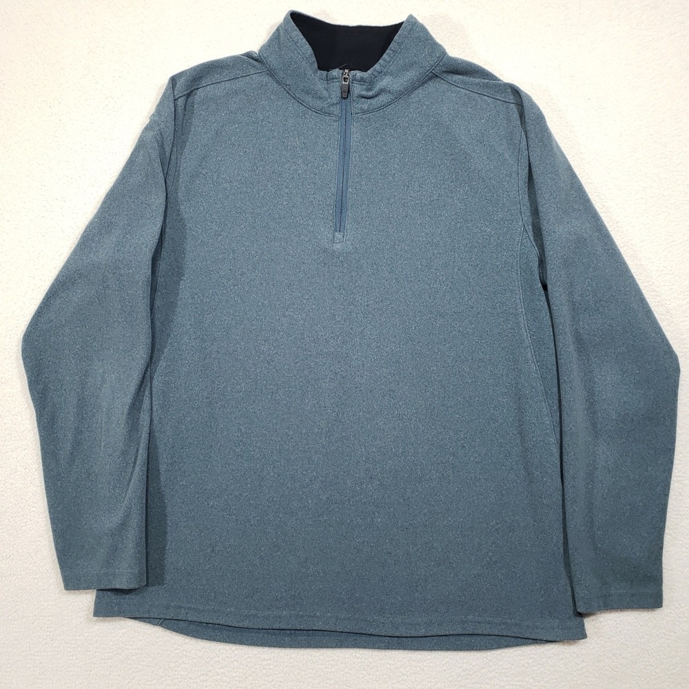 Mondetta Outdoor Project Pullover Mens Large Blue Quarter‎ Zip Sweatshirt Top